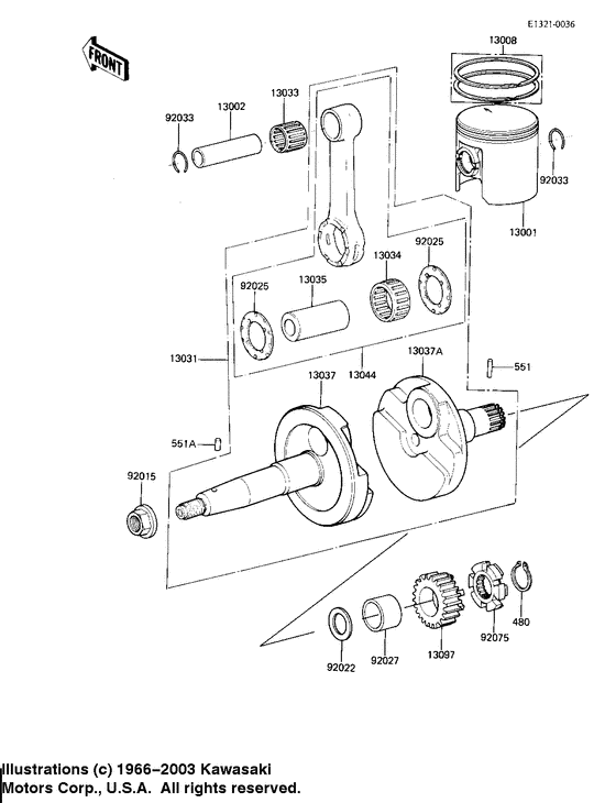 Crankshaft/piston