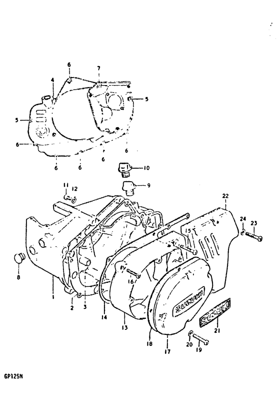 Crankcase cover ass`y  (v