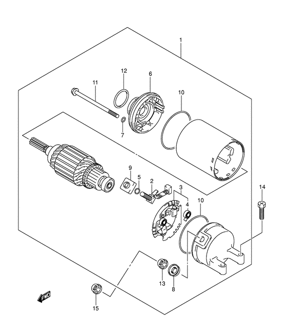 AN650 Стартерный мотор