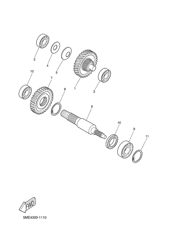 YQ100 Трансмиссия