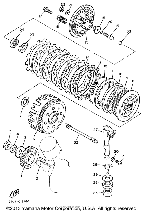XV535EC Сцепление