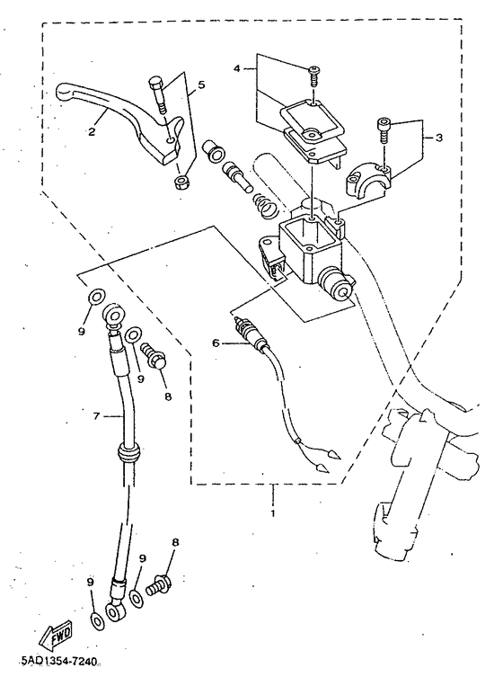 YN50R Главный тормозной цилиндр