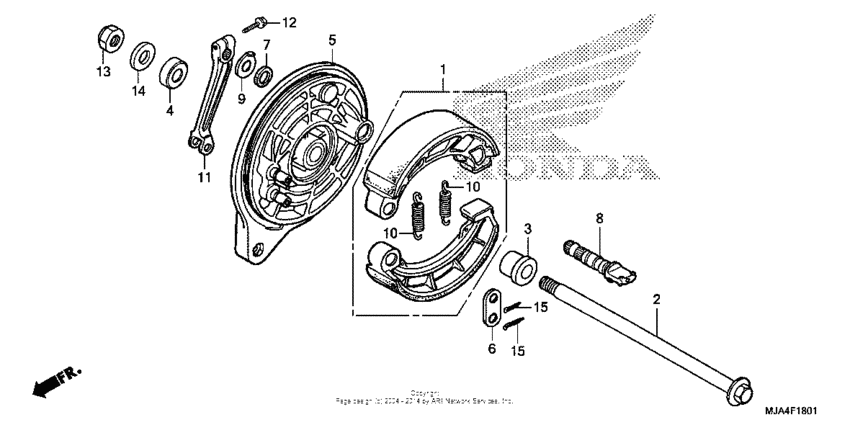Rear brake panel (2)