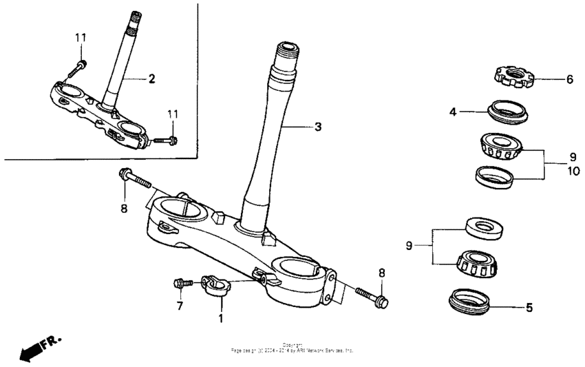 Steering stem 90-94
