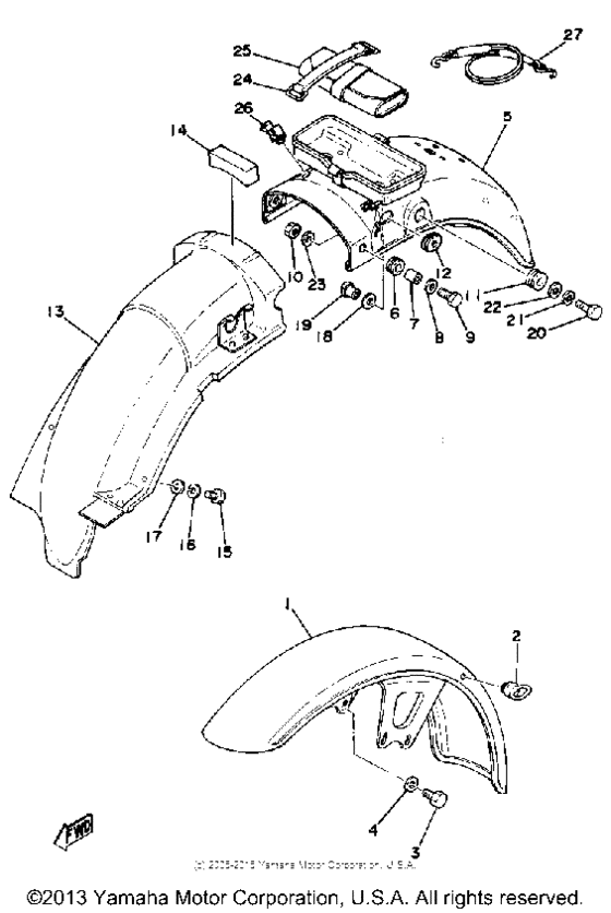 Front fender - rear fender