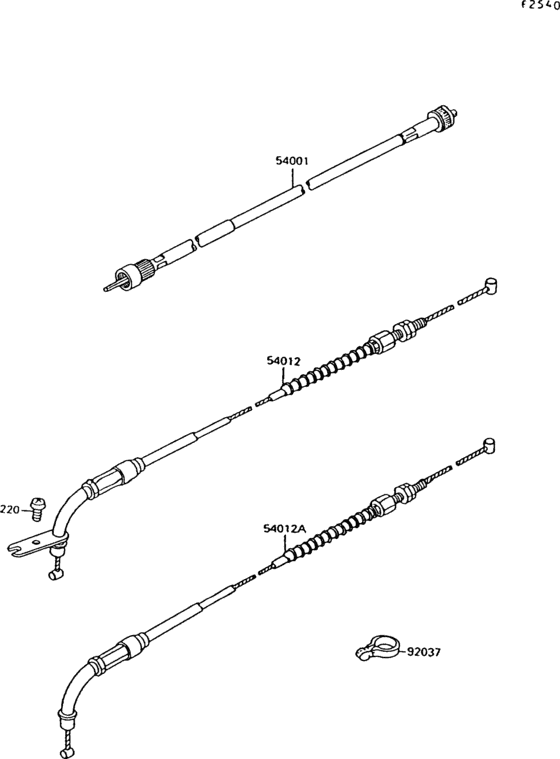 VN1500 Тросы управления