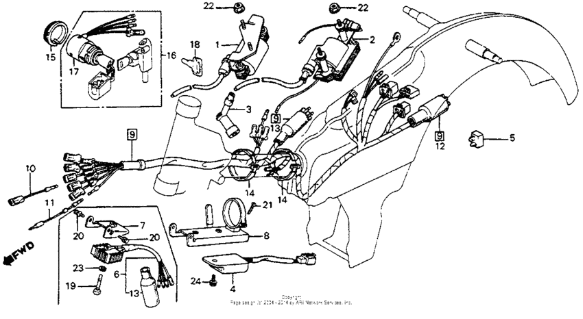 Wire harness + ignition coil