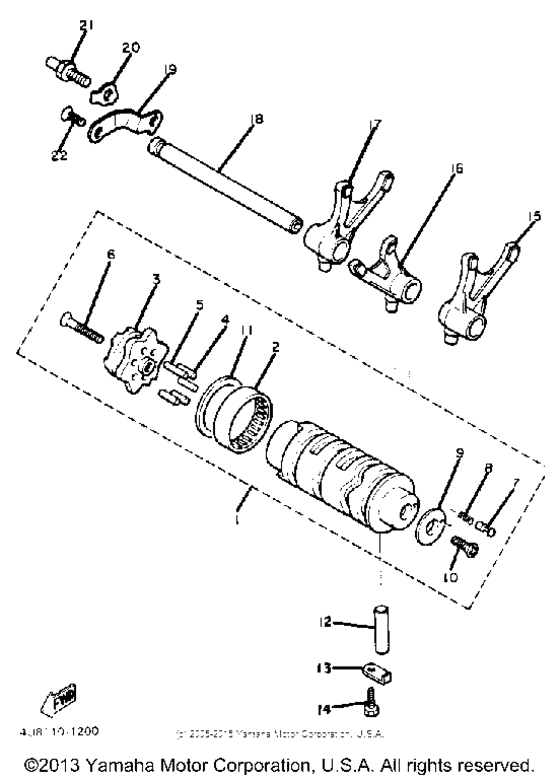 XJ550H Копирный вал