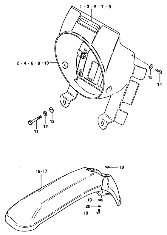 Headlamp housing - front fender