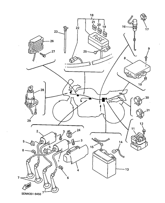 FZS600 Электрика 1