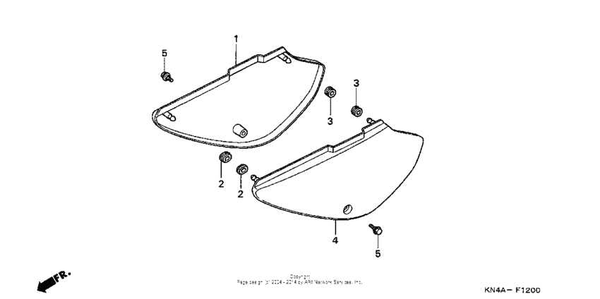 XR100 Боковые обтекатели