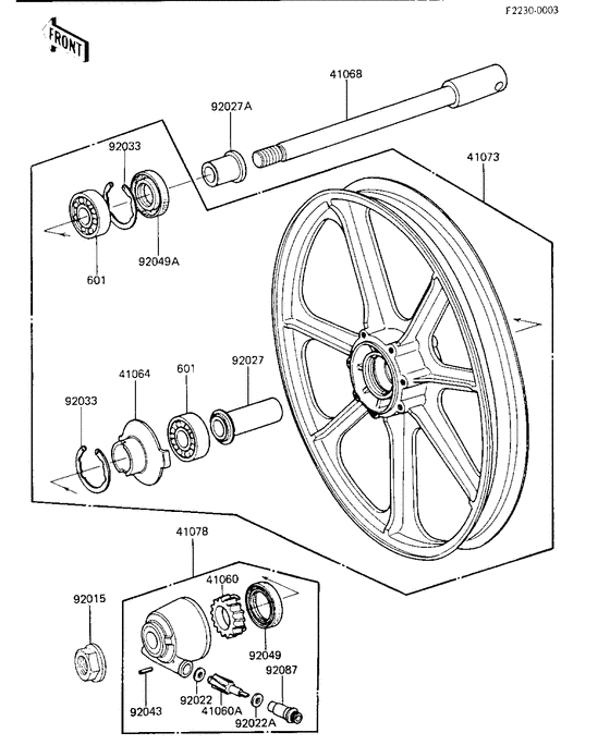 Front wheel/hub
