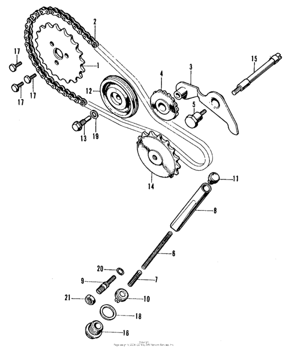 CT70 Натяжитель цепи