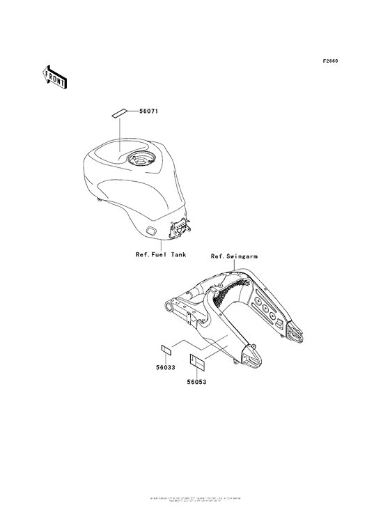 ZX636 Лейбл предостережения