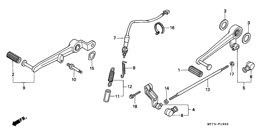 Brake pedal assy