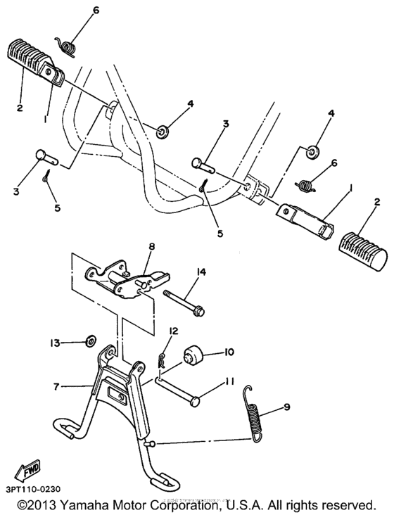 PW50L1 Подножки