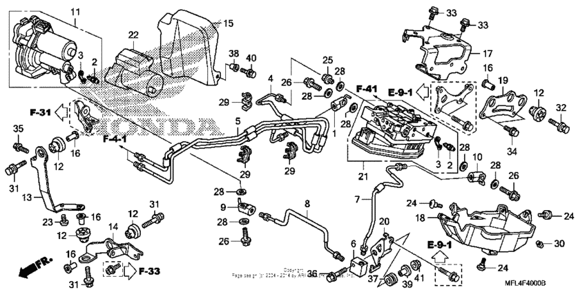 Front power unit + front valve unit
