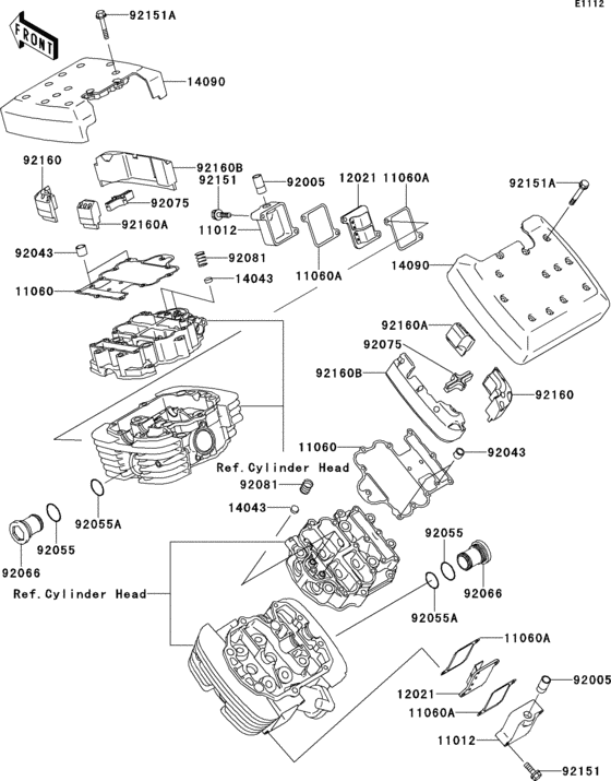 VN1500 Крышка головки цилиндров