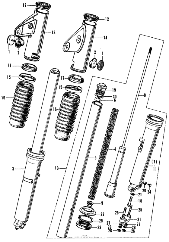 Cl front fork k4