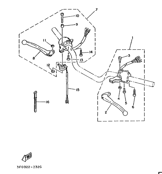 Handle switch. lever