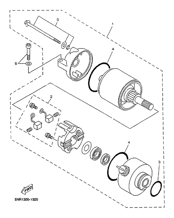 YP125D Стартер