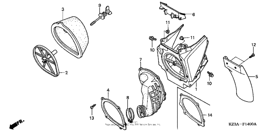 Air cleaner ('02-'04)