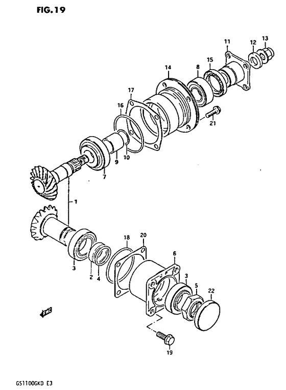 Secondary drive gear