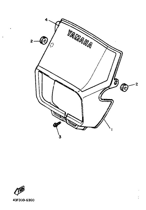 XT600H (32.4KW) Обтекатель 1