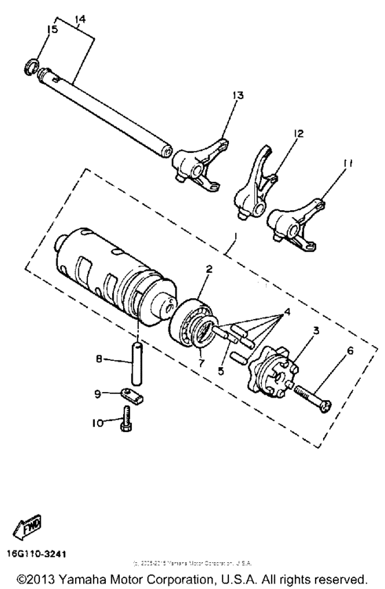 Shift cam-fork