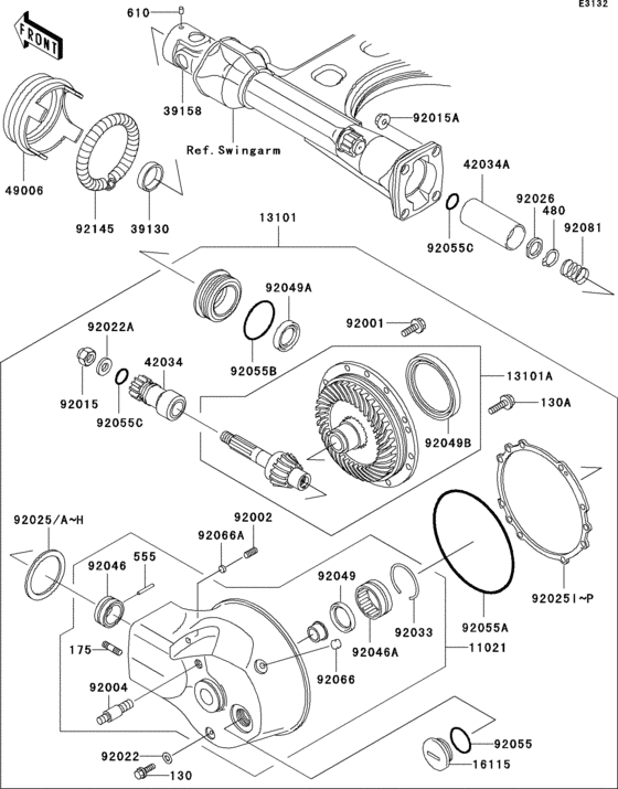 Drive shaft/final gear(1/2)