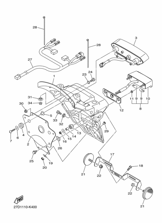 Taillight unit ass`y