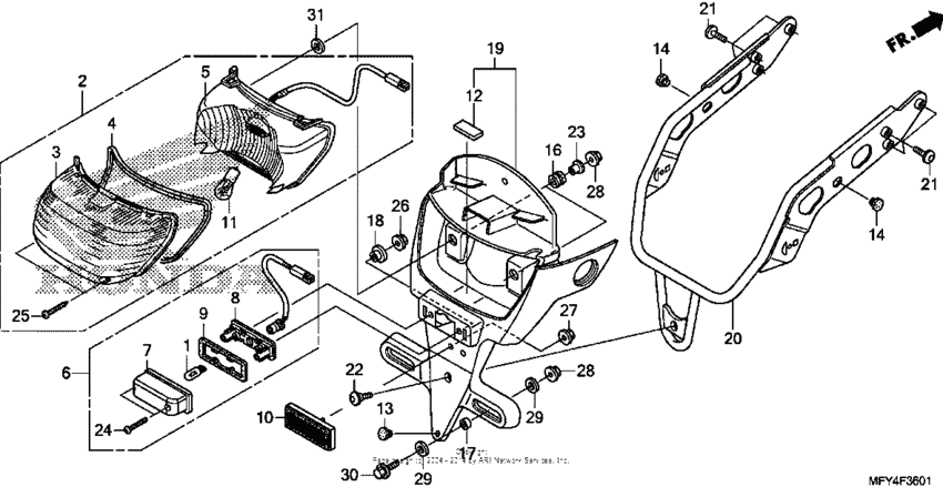 Taillight + license light (2)