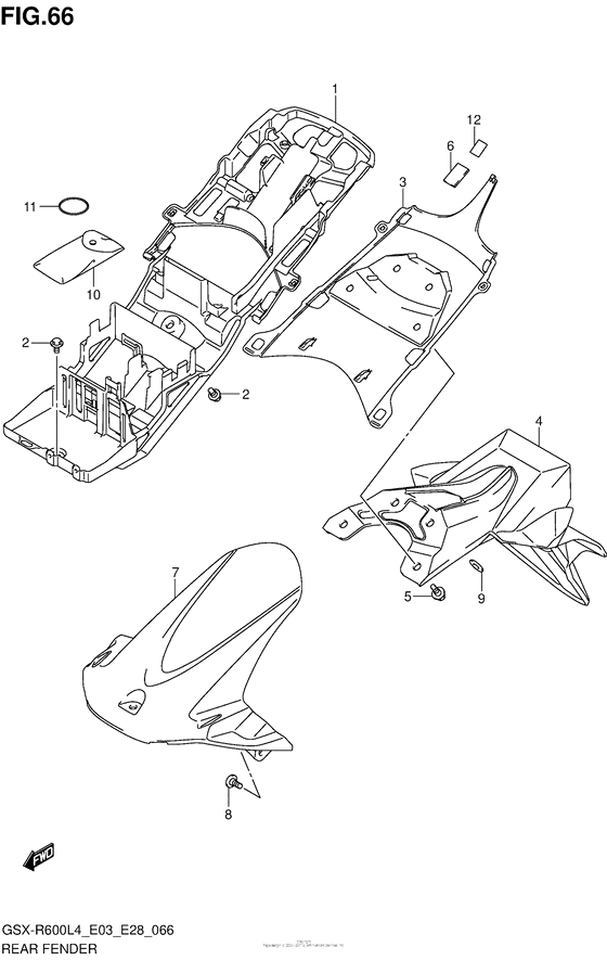 Rear Fender (Gsx-R600L4 E33)