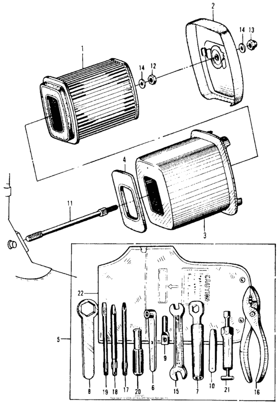 Air cleaner + tools