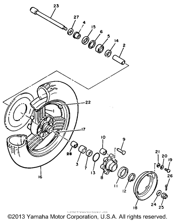 XVZ12TK Переднее колесо