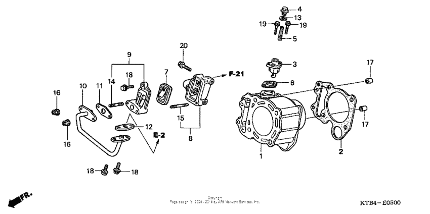 Cylinder + reed valve