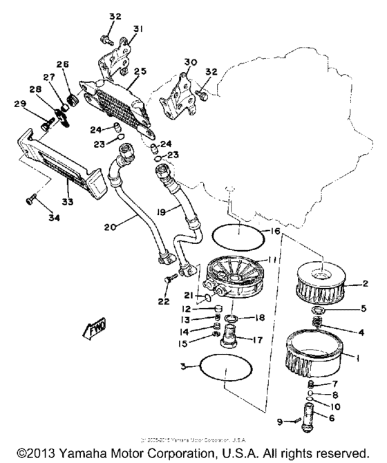 Oil cooler oil cleaner