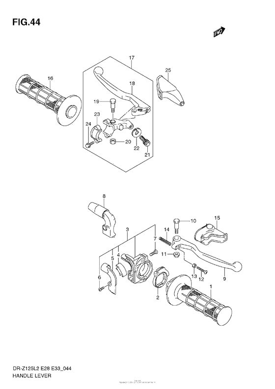 Handle Lever (Dr-Z125L E33)