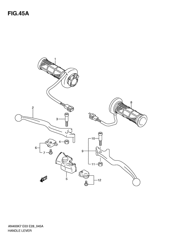 AN400 Рулевой рычаг