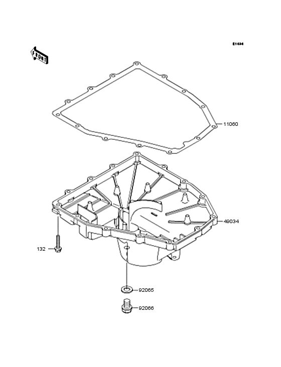ZX600 Маслянный поддон