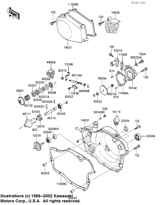 Engine covers/water pump