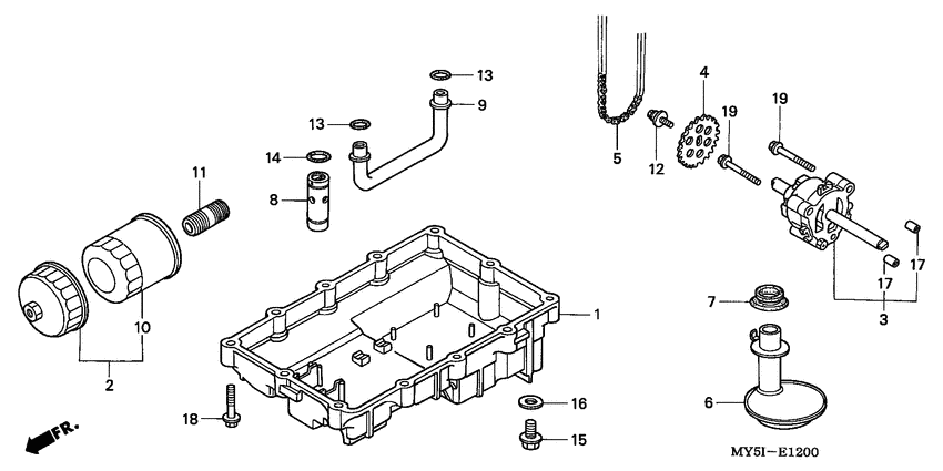 Oil pump/oil pan