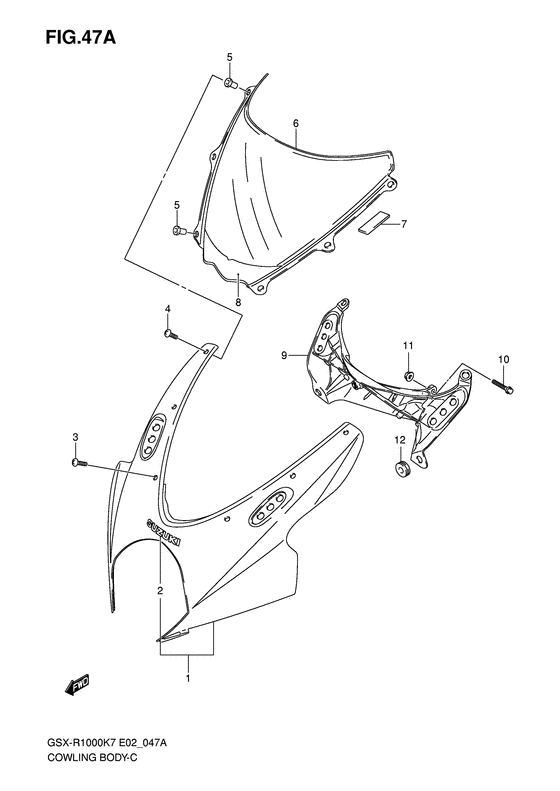 GSX-R1000 Cowling body