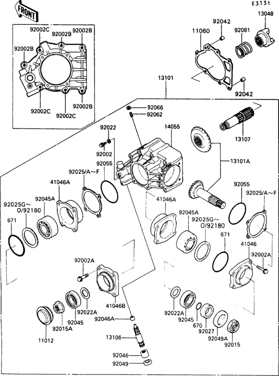  Front bevel gear(1 / 2)