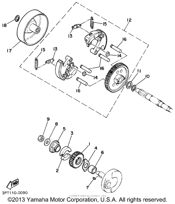 PW50G Сцепление