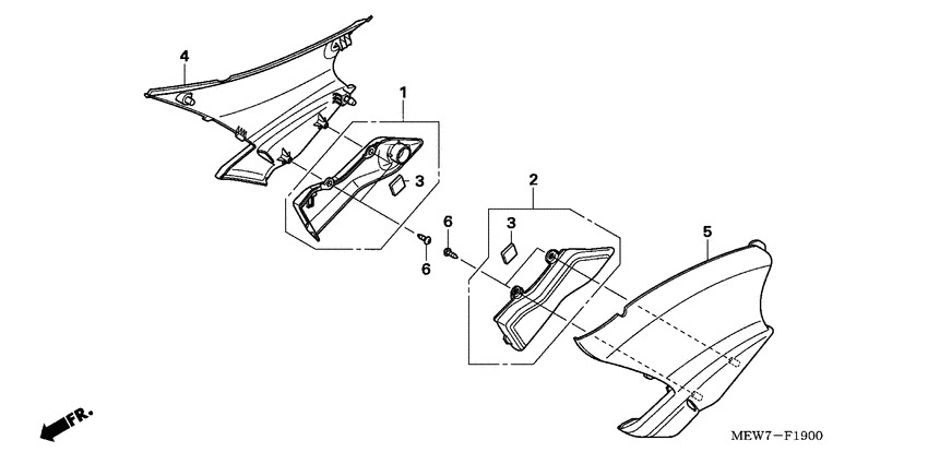 NT700V Боковая крышка