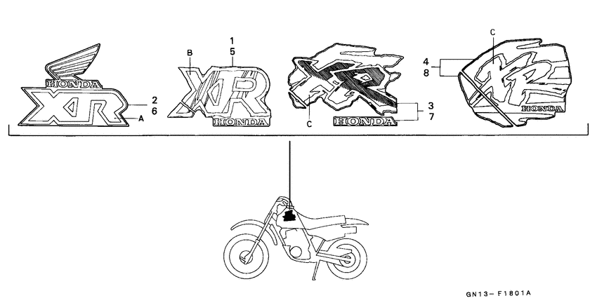 XR80R Label read the manual