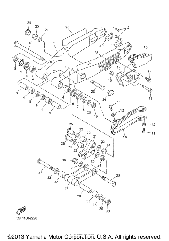 YZ426FP Бугель