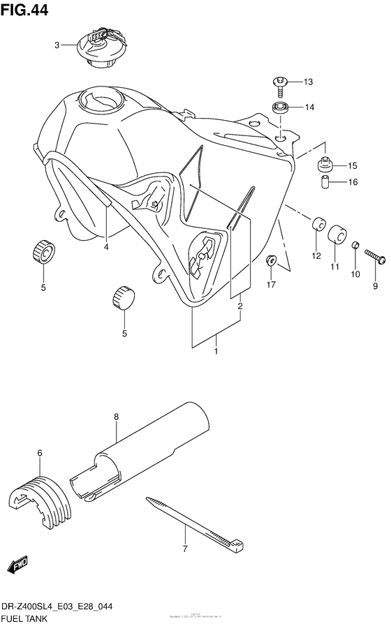 Fuel Tank (Dr-Z400Sl4 E33)