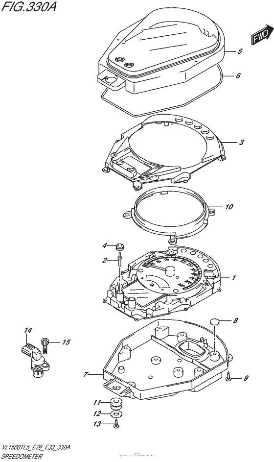 Speedometer (Vl1500Tl5 E28)